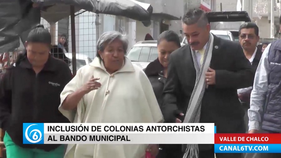 Alcalde de Valle de Chalco se compromete a realizar obras en colonias antorchistas