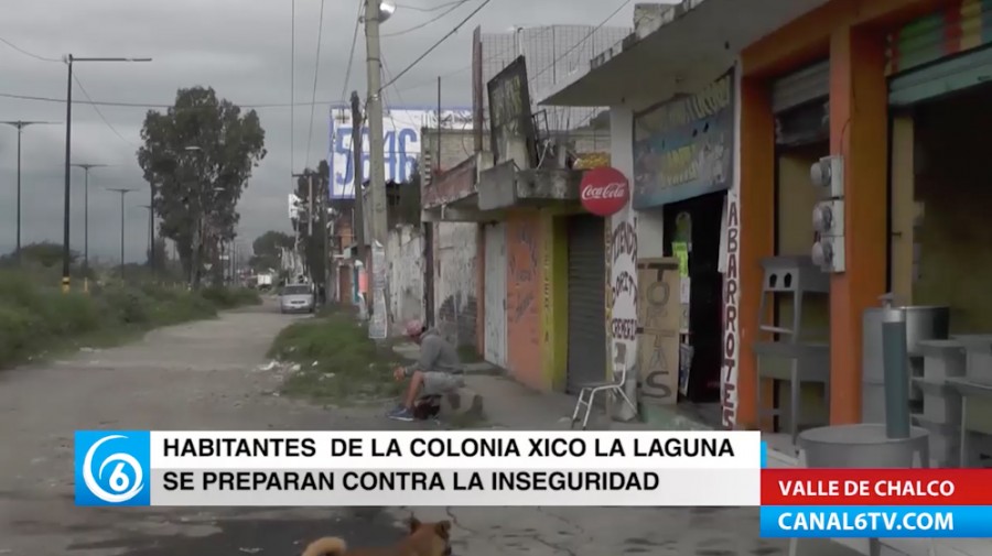 Habitantes de la colonia Xico La Laguna se dicen listos para combatir la inseguridad