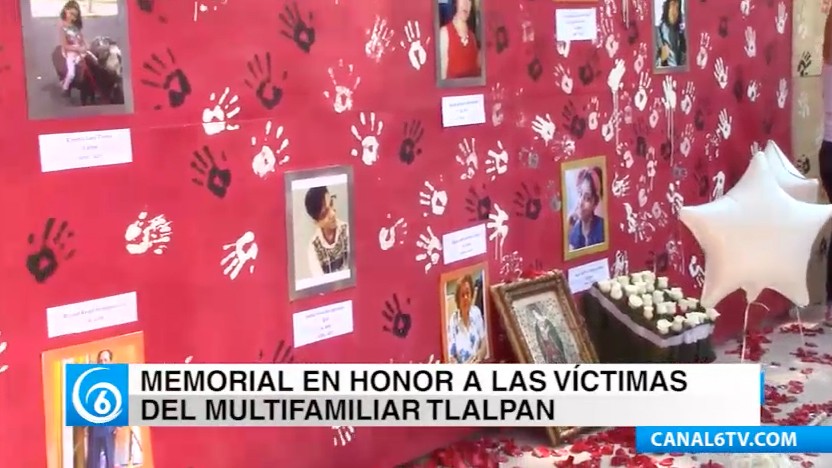 Rinden homenaje a personas caídas en el multifamiliar de Tlalpan