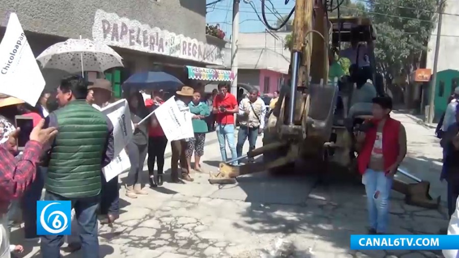 Rehabilitación de vialidad en la colonia Santa Rosa, Chicoloapan