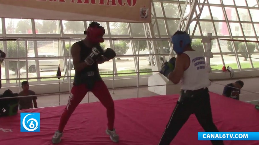 Próximo campeonato estatal de box en el Polivalente de Los Héroes, Ixtapaluca