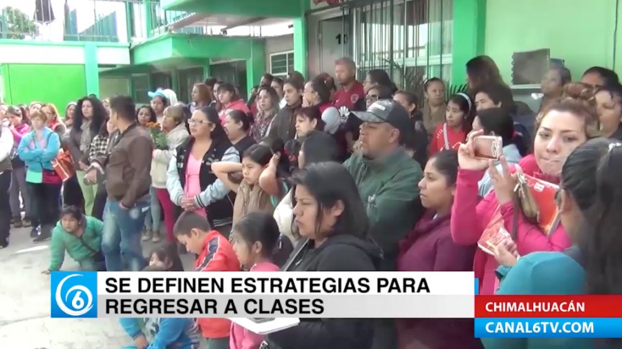 El gobierno de Chimalhuacán prepara estrategia para un regreso a clases seguro