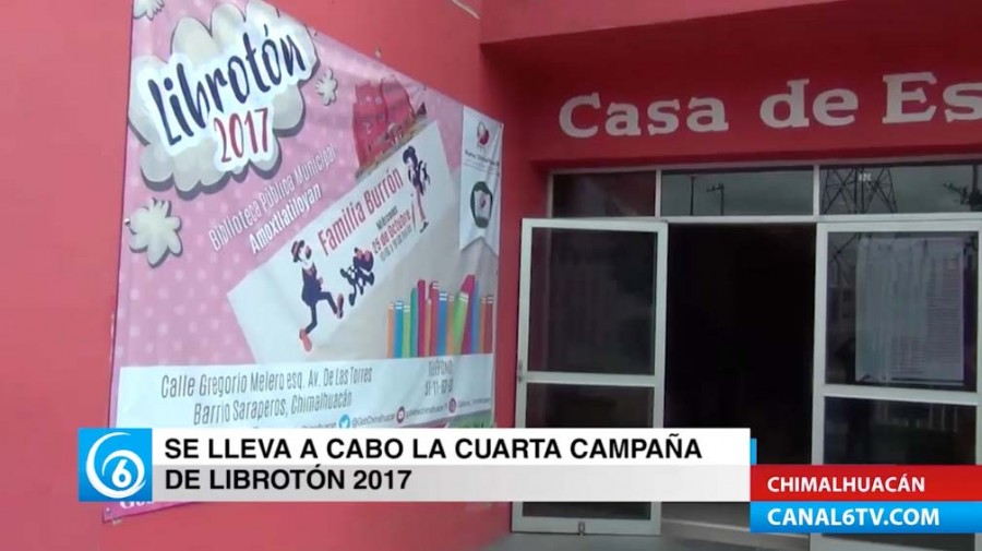 Realizan Cuarta Campaña del Librotón en Chimalhuacán