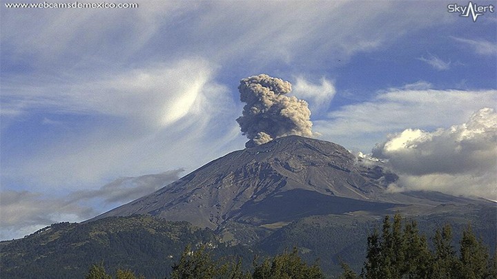 POPOCATÉPETL PRESENTA 306 EXHALACIONES ESTE FINDESEMANA