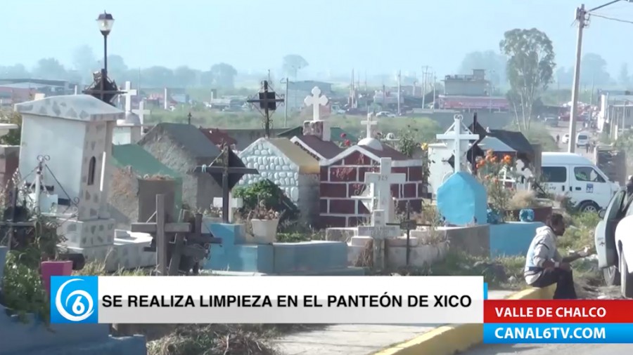 Realizaron limpieza en el panteón Xico Valle de Chalco