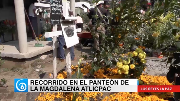 Ciudadanos llegaron ayer desde temprano al panteón de la Magdalena Atlicpac