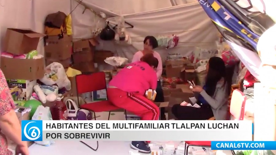 Habitantes del multifamiliar de Tlalpan luchan por sobrevivir