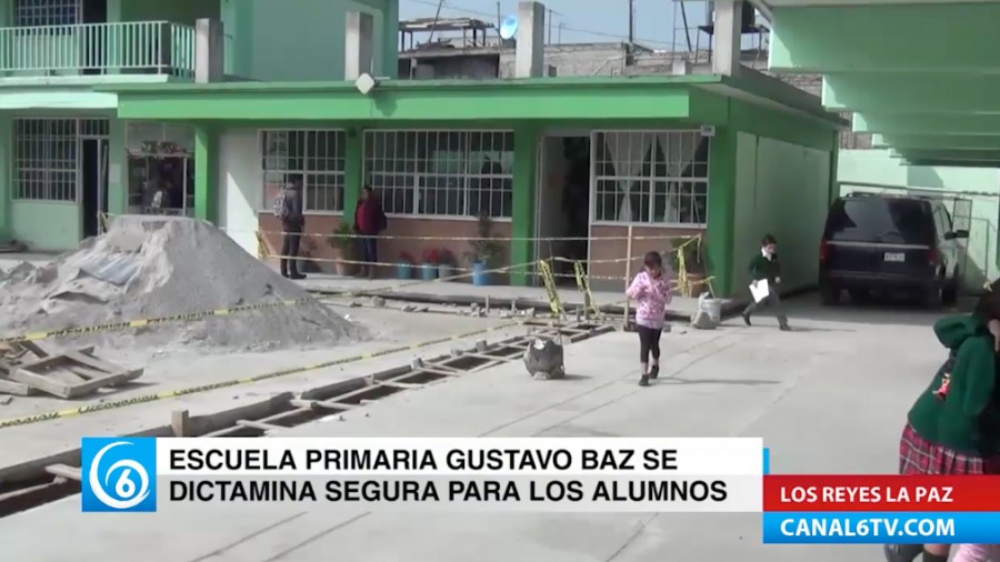 La escuela primaria Gustavo Baz , en el municipio de La Paz regresó a sus actividades normales