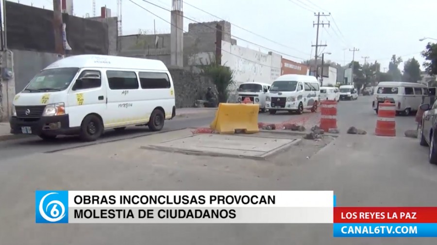 Obras inconclusas provocan molestia entre ciudadanos de Los Reyes