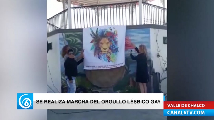 Realizaron una marcha lésbico gay en el municipio Valle de Chalco