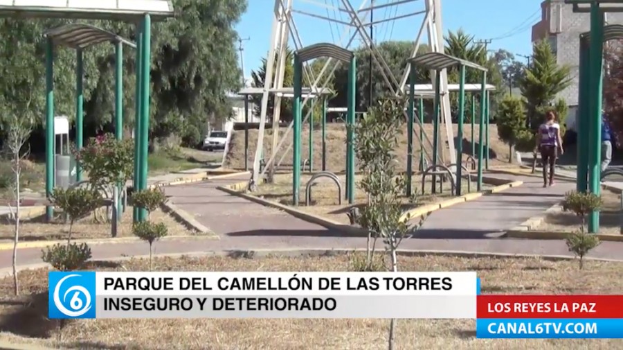 Parque del Camellón de las Torres en La Paz inseguro y deteriorado