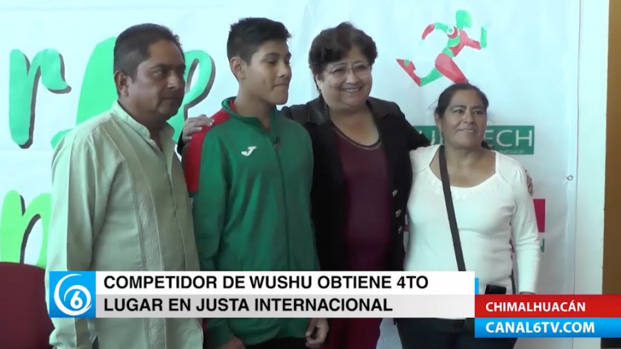 Competidor chimalhuacano de wushu, obtuvo el 4to lugar en justa internacional