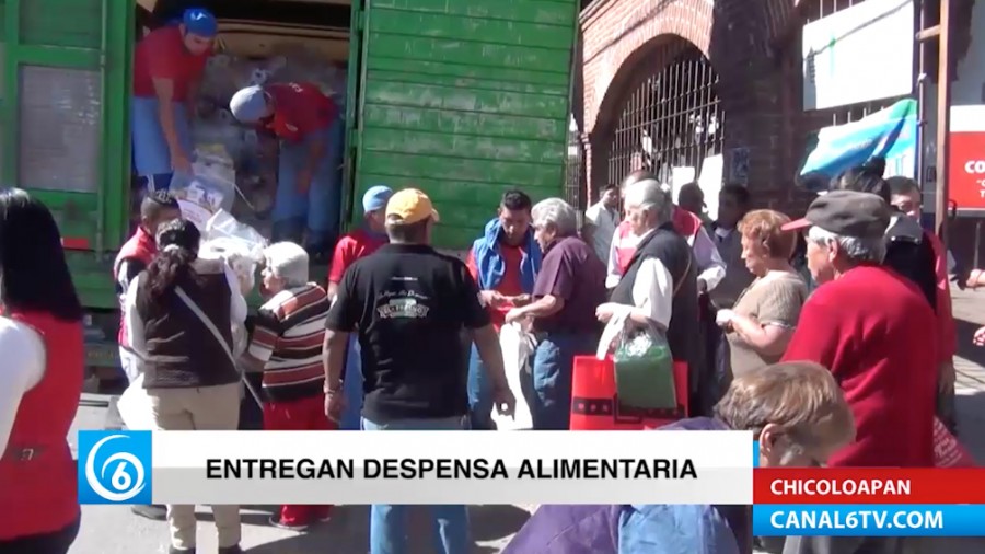 Entrega despensas del programa Seguridad Alimentaria