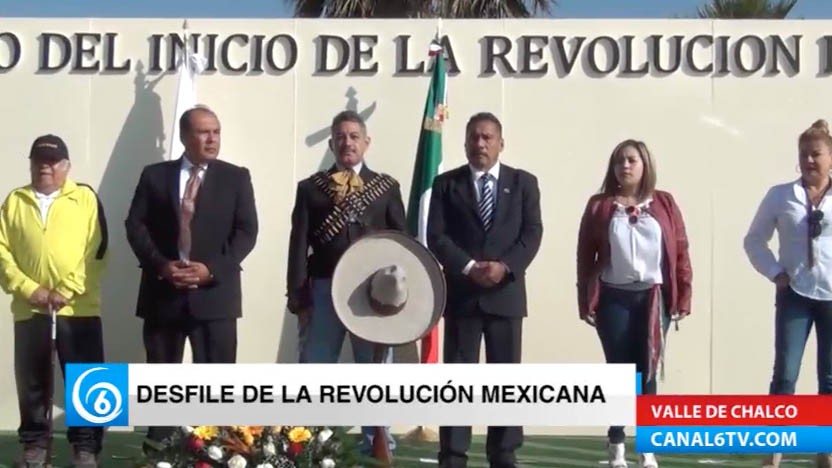 Homenaje conmemorativo del 107 Aniversario de la Revolución Mexicana en Valle de Chalco