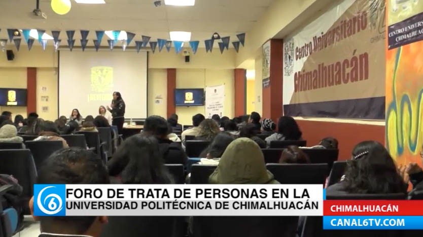 Llevan a cabo Foro de Trata de Personas en la Universidad Politécnica de Chimalhuacán