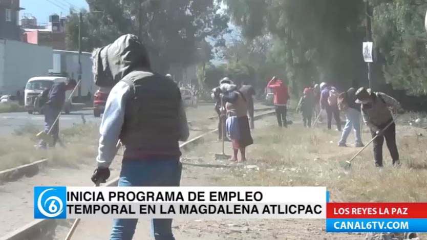 Inicia el programa de empleo temporal en la Magdalena Atlicpac