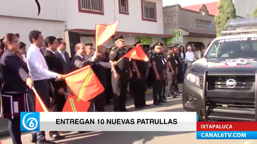 Realizaron entrega de patrullas nuevas a la Policía Municipal de Ixtapaluca