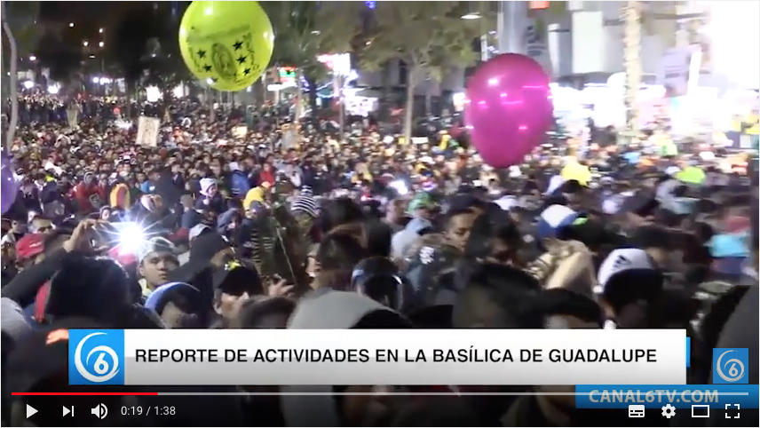 Así fue como miles de peregrinos llegaron a la Basílica de Guadalupe