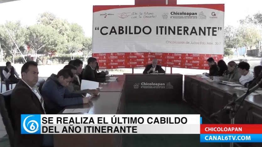 Realizan el último cabildo itinerante del año en Chicoloapan