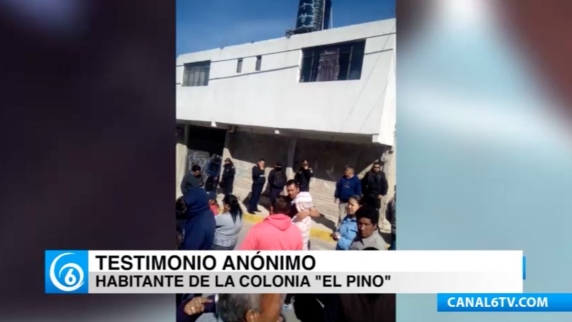 Policías del municipio de La Paz agredieron a habitantes de la colonia El Pino que se oponen a obra irregular