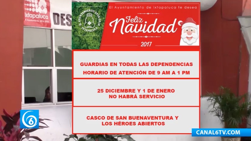 Oficinas municipales brindarán servicio en esta temporada, aquí te dejamos los horarios