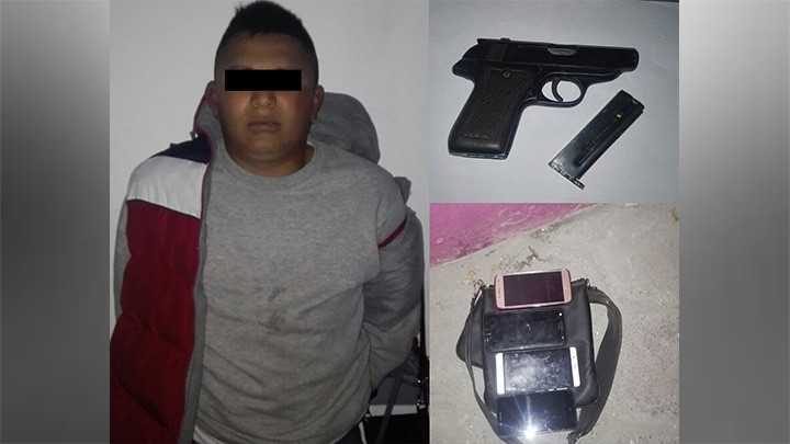 CAEN TRES POR ROBO CON VIOLENCIA EN OPERATIVO GUADALUPE-REYES EN CHIMALHUACÁN