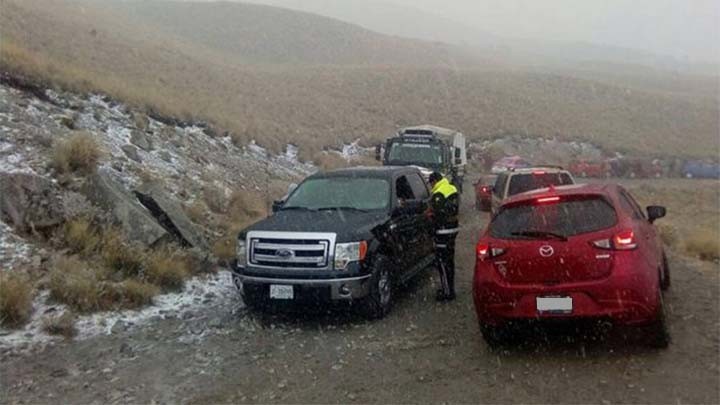 REGISTRAN LA PRIMERA CAÍDA DE AGUANIEVE EN EL NEVADO DE TOLUCA