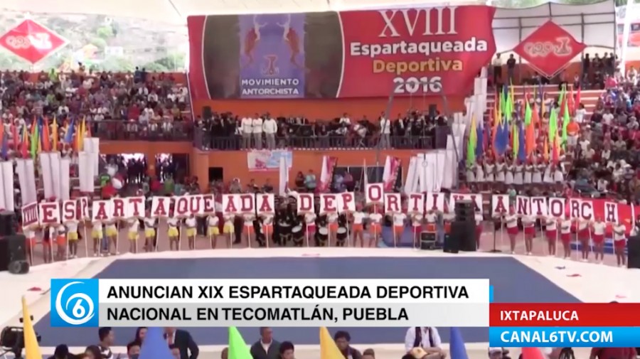 Anuncian XIX Espartaqueada Deportiva Nacional en Tecomatlán, Puebla