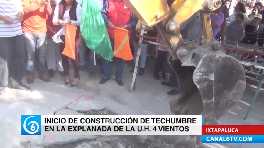 Inicia la construcción de techumbre en la explanada de la U.H. Cuatro Vientos