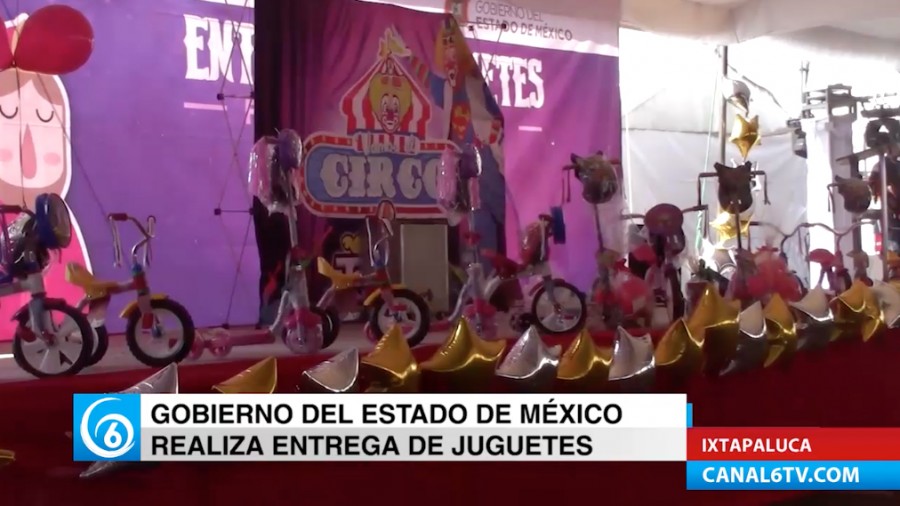 Gobierno del Estado de México realizó entrega de juguetes a niños de Ixtapaluca