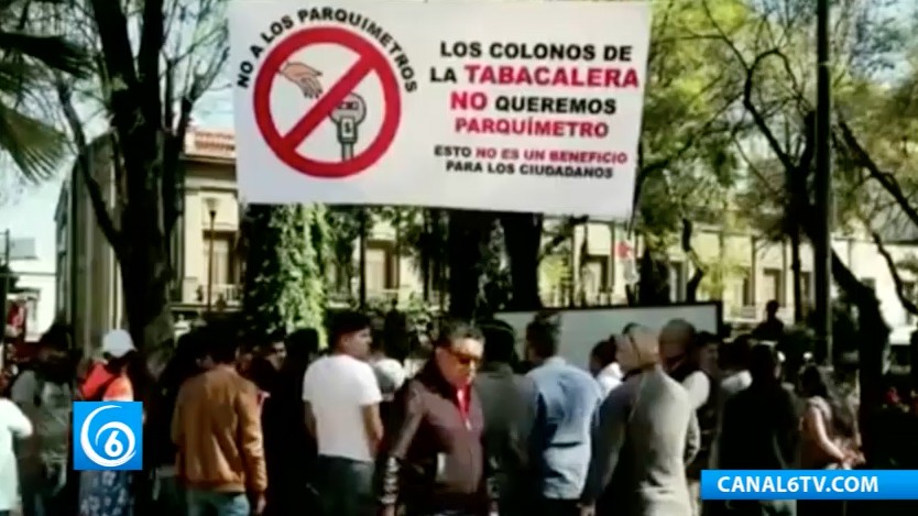 Vecinos de la colonia tabacalera CDMX se oponen a instalación de parquímetros