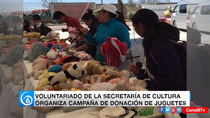 VOLUNTARIADO DE LA SECRETARÍA DE CULTURA ORGANIZA CAMPAÑA DE DONACIÓN DE JUGUETES