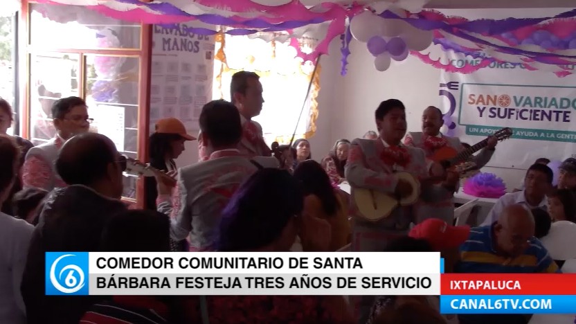 Comedor comunitario de Sta. Bárbara celebró su tercer aniversario