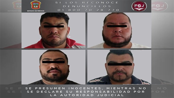 DETIENEN EN ECATEPEC A CUATRO SUJETOS INVESTIGADOS POR EL HOMICIDIO DE UN AGENTE DE LA FGJEM