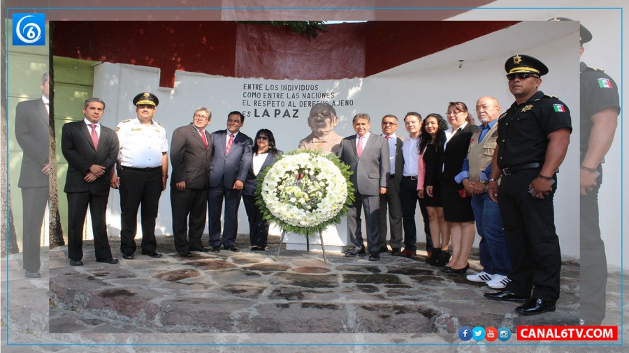 CONMEMORARON EL 212 ANIVERSARIO DEL NATALICIO DE DON BENITO JUÁREZ