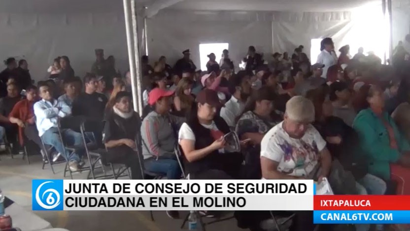 En la colonia El Molino se llevó a cabo el Consejo de Seguridad Ciudadana