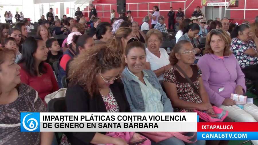 Imparten pláticas sobre la Violencia de Género a vecinos de Santa Bárbara, con el fin de prevenir y erradicar este problema