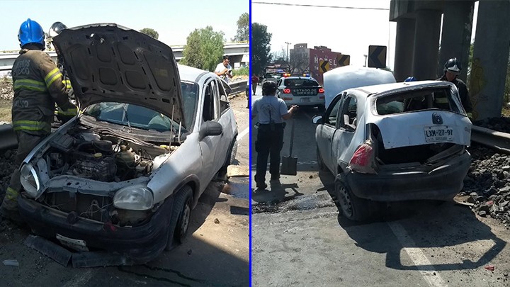 CHEVY CAE DE PUENTE VEHICULAR EN TEXCOCO