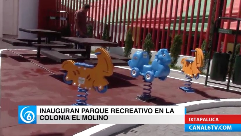 Realizan evento de reinauguración del parque recreativo en la colonia el Molino