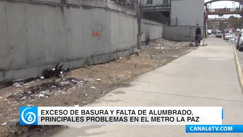 Exceso de basura y alumbrado público, de los principales problemas en el Metro de La Paz