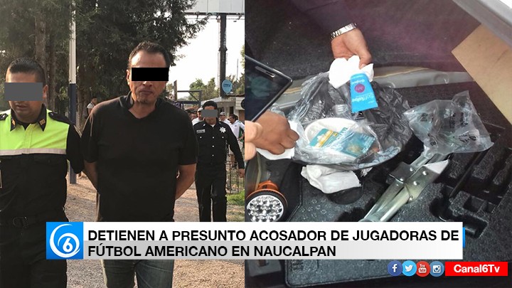 Detienen a presunto acosador de jugadoras de fútbol americano en Naucalpan