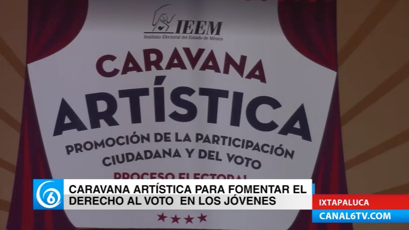 Realizan caravana artística para fomentar el derecho al voto en los jóvenes