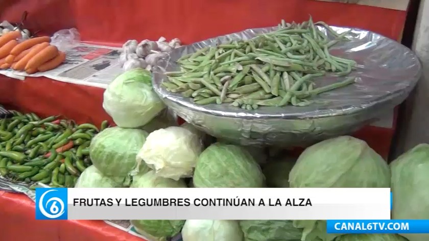 INEGi reporta alza en precios de frutas y legumbres durante el mes de marzo