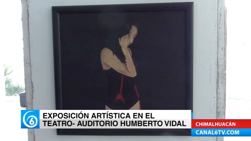 Exposición artística en el Teatro Auditorio Humberto Vidal en Chimalhuacán