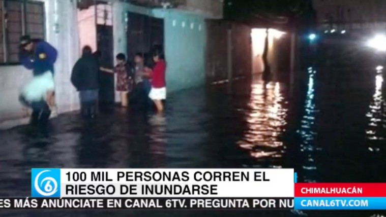 Alrededor de 100 mil persona en Chimalhuacán están en riesgo de inundarse por falta de apoyos de la CONAGUA