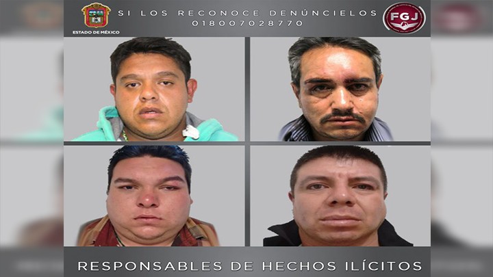 Sentencian a 50 años de prisión a cuatro sujetos por secuestro en Toluca