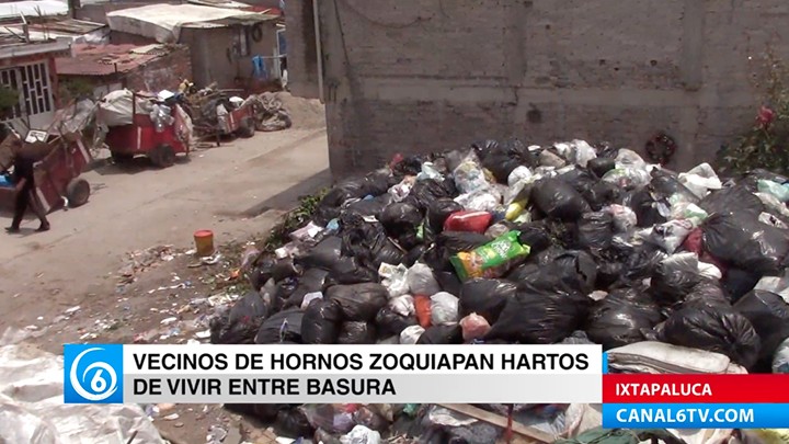 Vecinos de Hornos de Zoquiapan, preocupados por las afectaciones a sus viviendas y su salud por basureros clandestinos