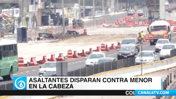 Menor de edad resultó herido durante asalto sobre la Autopista México-Puebla