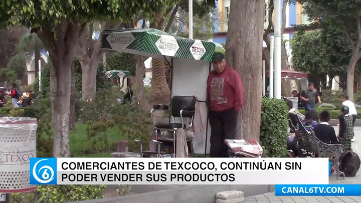 Comerciantes ambulantes fueron desalojados en Texcoco