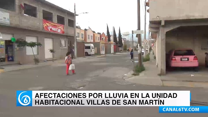 Lluvias recientes han ocasionado afectaciones a los habitantes de la U.H. Villas de San Martín